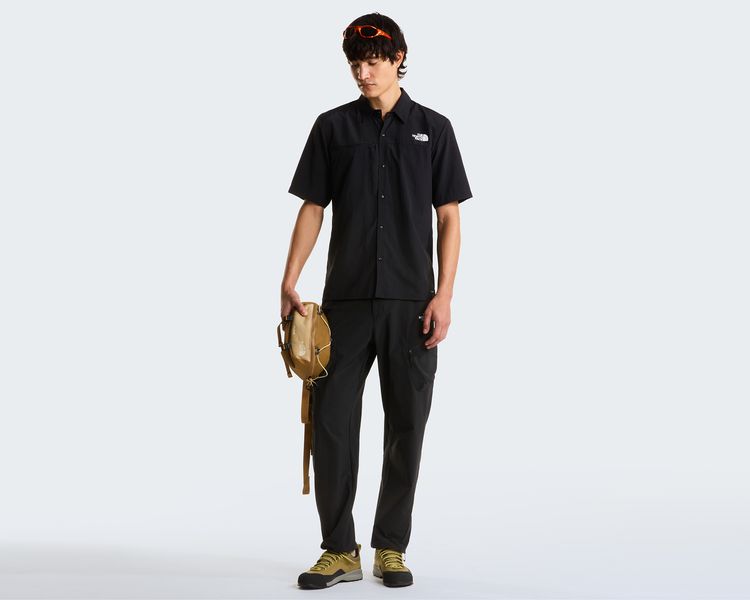 THE NORTH FACE Erkek M PACKABLE SHORT SLEEVE SHIRT Siyah