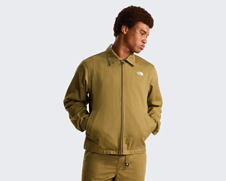 M TWILL COLLARED JACKET
