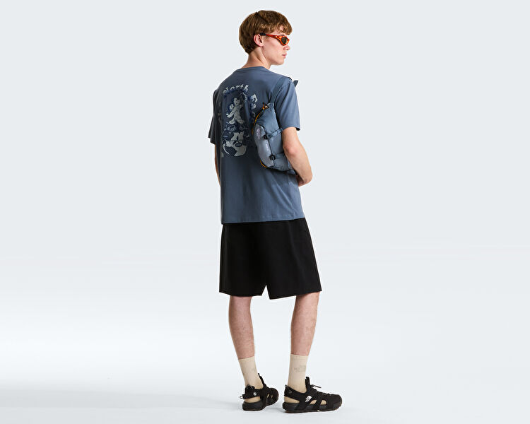 THE NORTH FACE Erkek M RETRO EARTH RELAXED SHORT SLEEVE TEE-G Gri