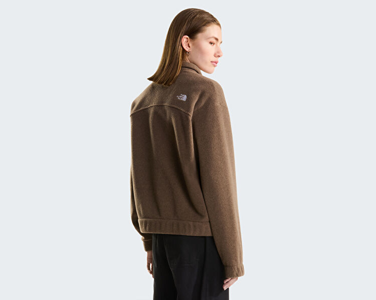 W FLEECE COLLARED JACKET