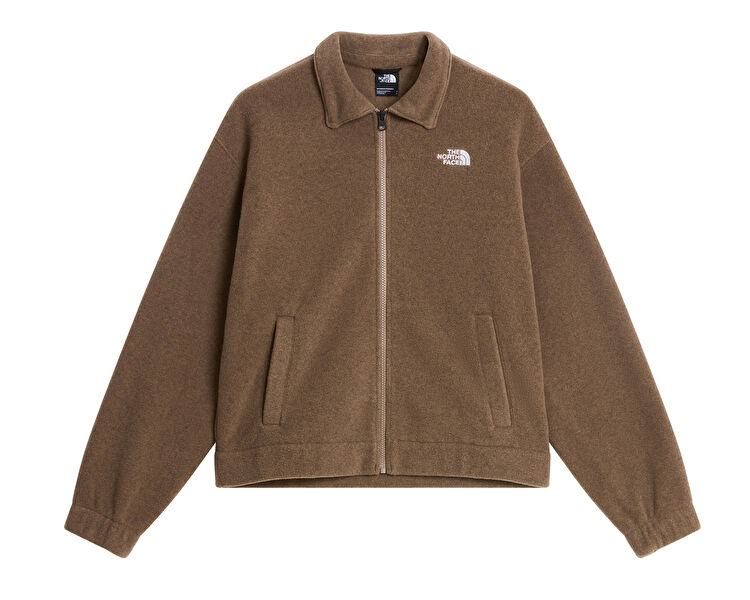 W FLEECE COLLARED JACKET
