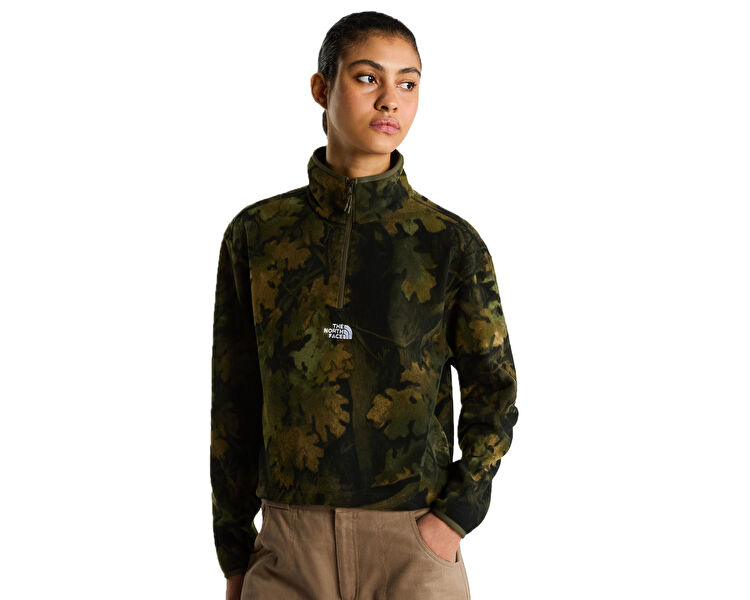 W NOVELTY LOGO GLACIER 1/4 ZIP - PRINT