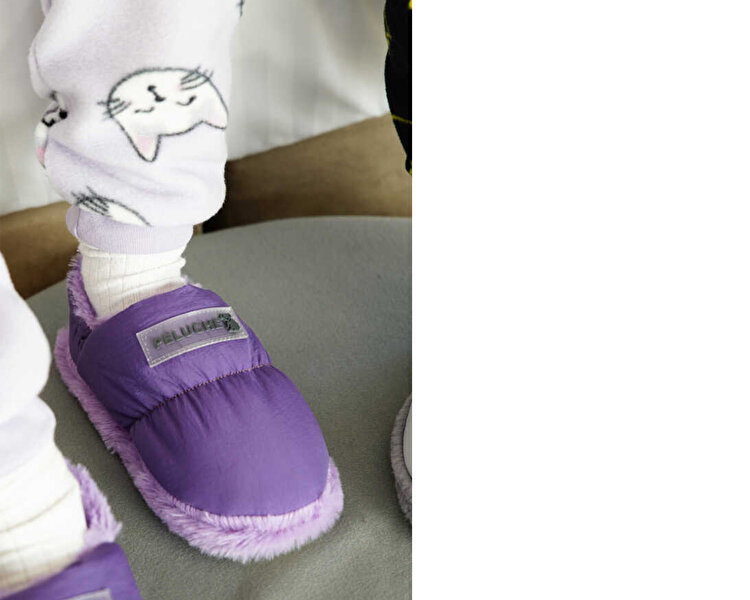 Purple Parachute Child Slipper