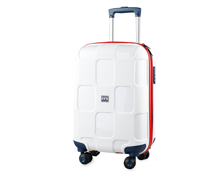 BEYAZ LACI KIRMIZI BUYUK VALIZ