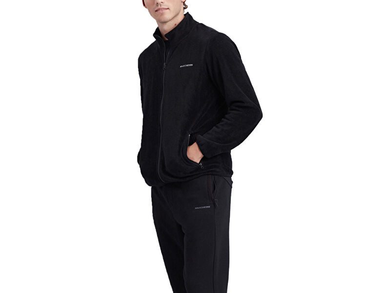Skechers Erkek M Turtle Neck Full Zip Polar Siyah S212171-001 Skechers Erkek M Turtle Neck Full Zip Polar Siyah S212171-001