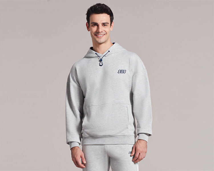 M Lw Fleece Pop Up Detailed Hoodie Sweatshirt